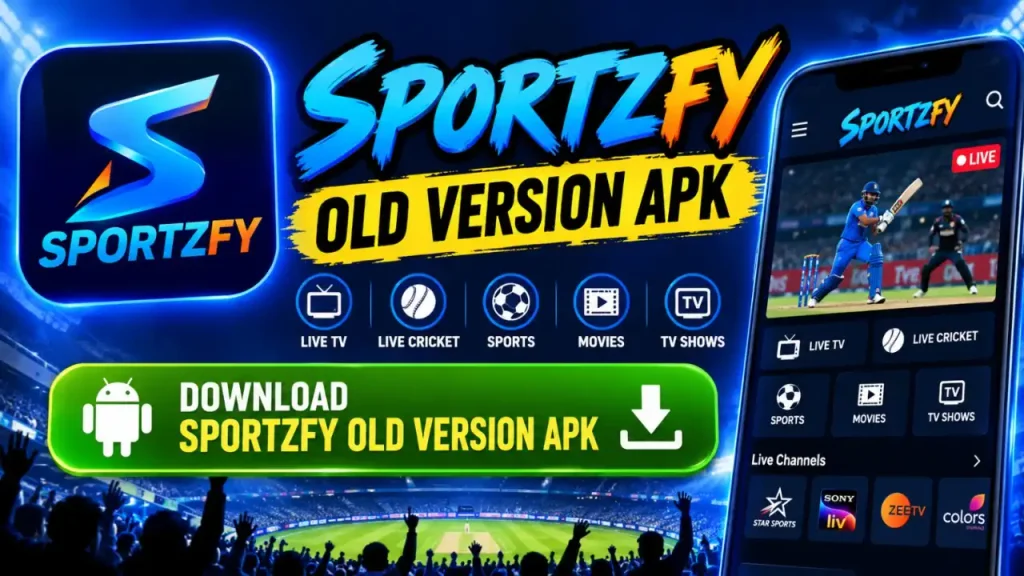 Download Sportzfy APK Old Version