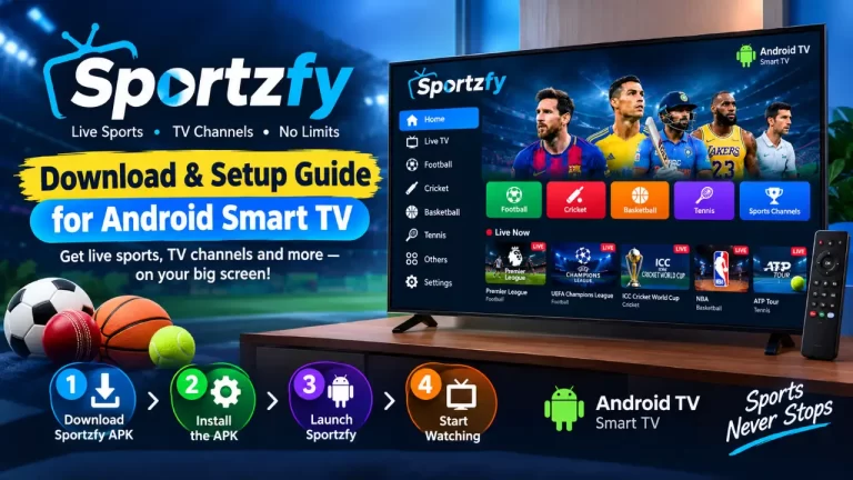 Download Sportzfy on Android Smart TV