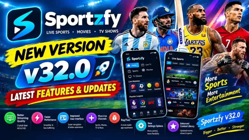 Sportzfy APK version