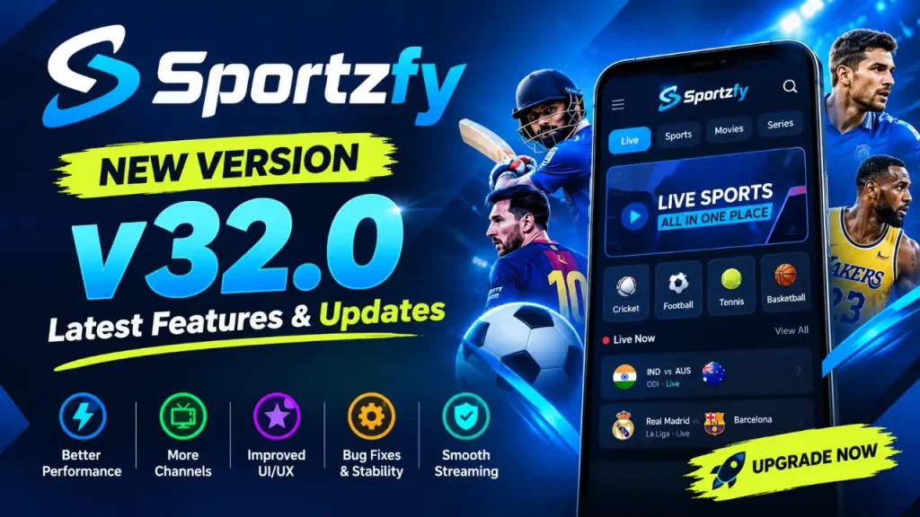 Sportzfy App latest version 32